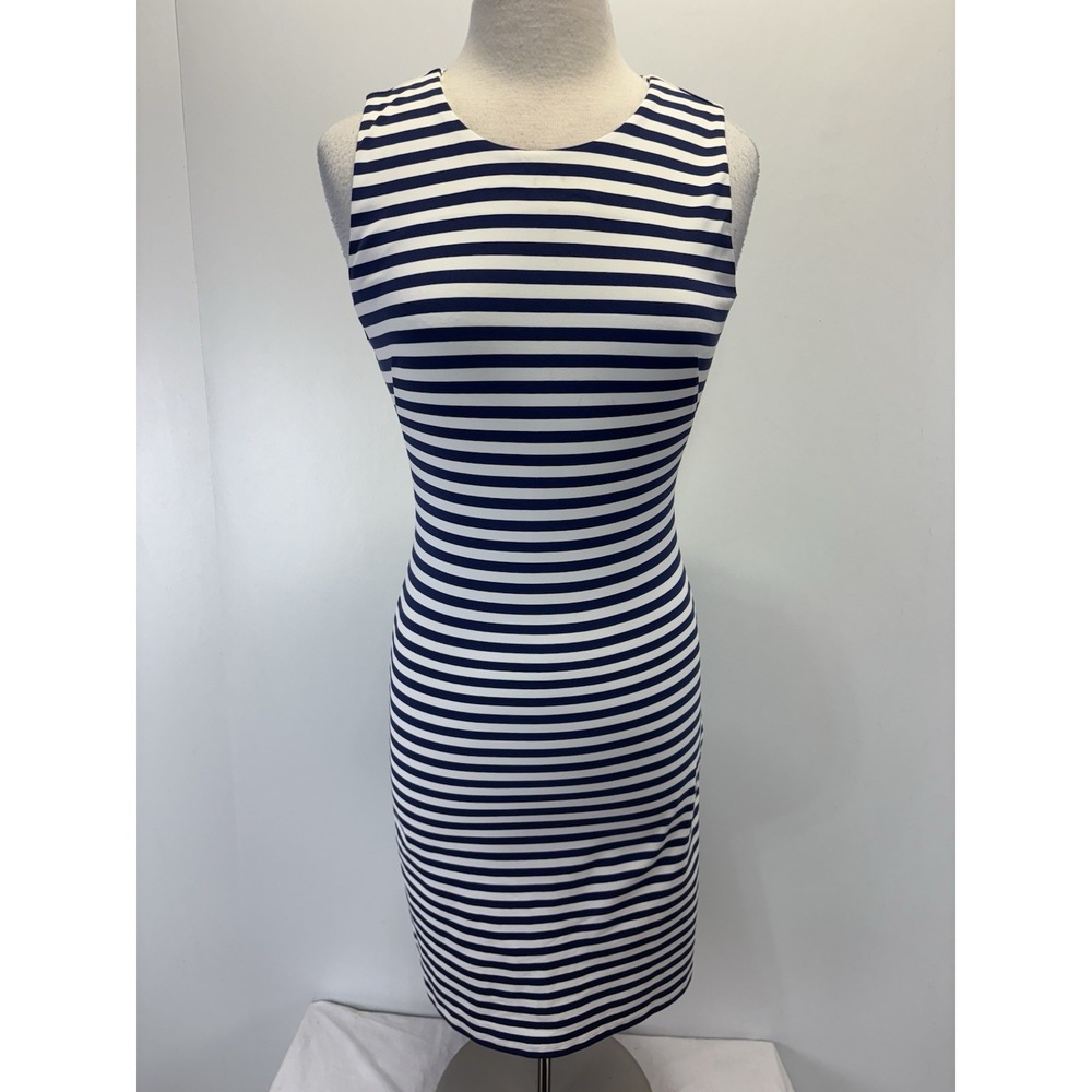 NEW! J McLaughlin Sophia Sleeveless Catalina Cloth Dress Size XS Blue White